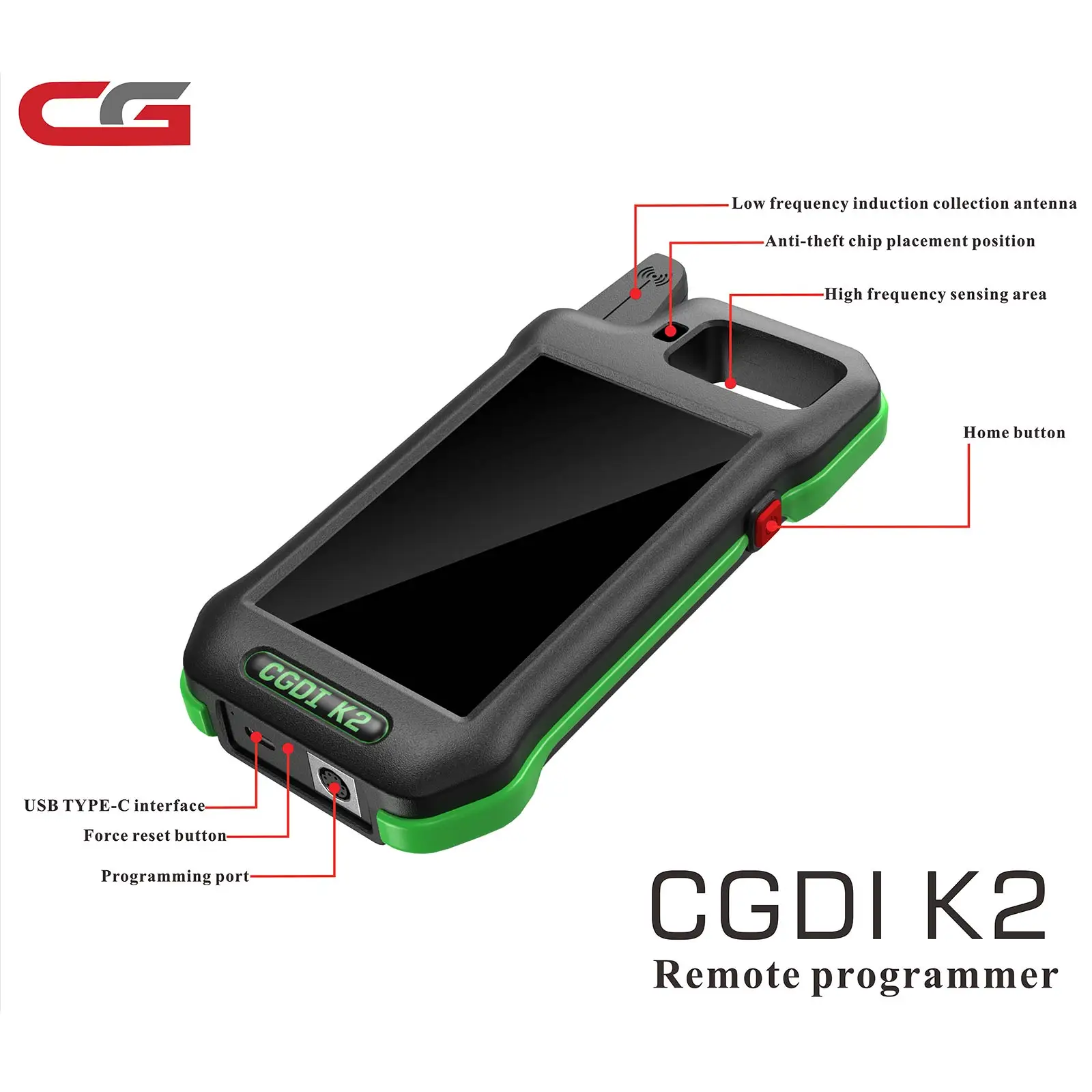 Programmeur de clés à distance multifonctionnel CGDl K2 CG K2 2026 à expédition rapide, générateur de clés intelligent pour serrurier, outil de copie de clés 96 bits ID48