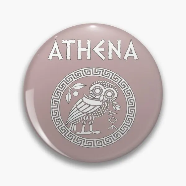 Athena Greek Goddess Of Wisdom And War A  Soft Button Pin Cartoon Decor Badge Gift Brooch Clothes Collar Fashion Metal Creative