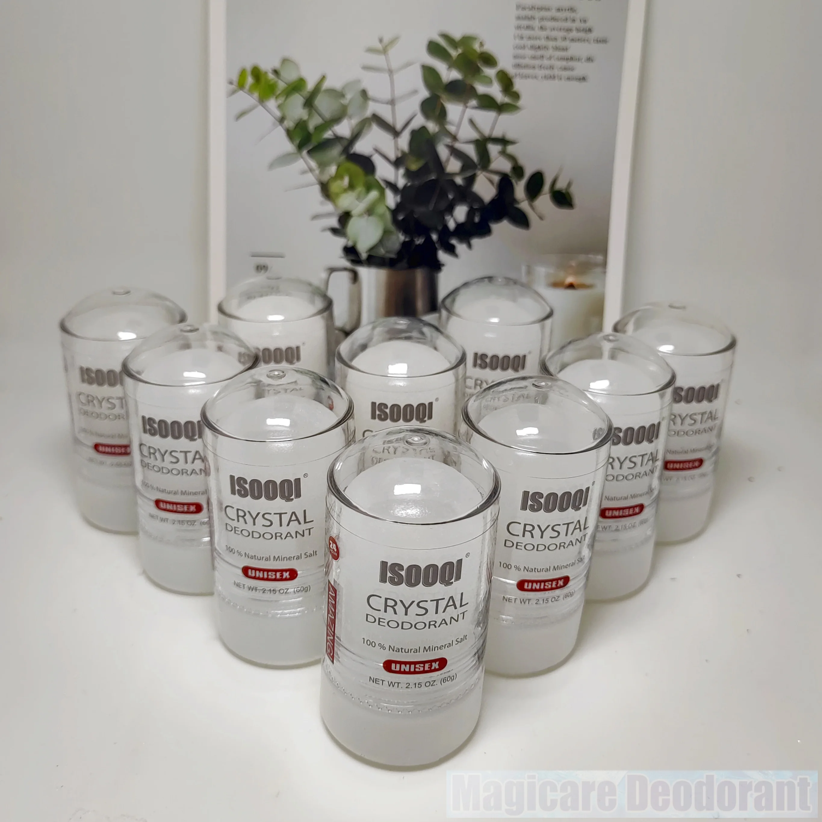 60g Alum Stick 10PCS/LOT Potassium Alum Block Antiperspirant Stone Crystal Deodorant Natural Mineral Salt Underarm Unisex