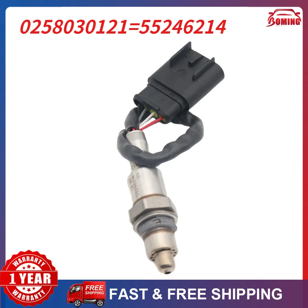 

Датчик кислорода (лямбда-зонд) 0258030121 для Alfa Romeo GIULIETTA MITO, для ABARTH 500 595, 55246214, 0258030038