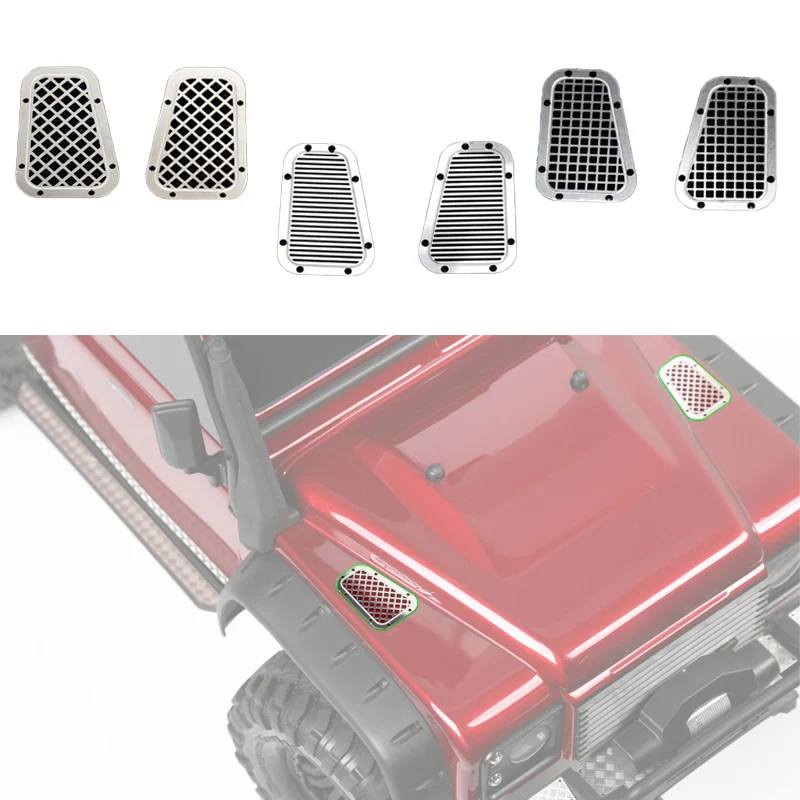 

Metal Cover Grille Decorative Sheet for 1/10 RC Crawler Car Traxxas TRX4 Defender BRONCO Diy Parts