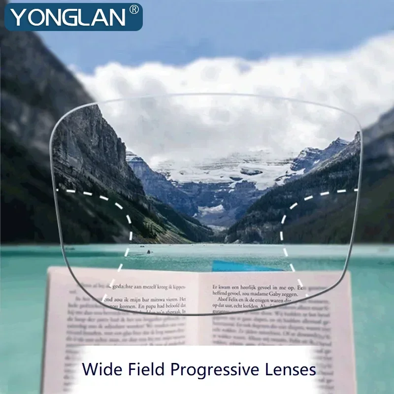 1.56 1.61 1.67 Widest Field of View Progressive Multi-focal Lenses Digital Free Form Myopia  Prescription Lenses Optical Glasses