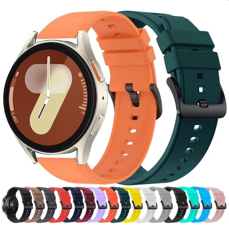 22mm 20mm Armband für Samsung Galaxy Uhr 7/6/5/4 Pro/Classic 46mm/Active 2/Gear S3 Silikon band Huawei GT 2/2e/3/3 Pro Armband