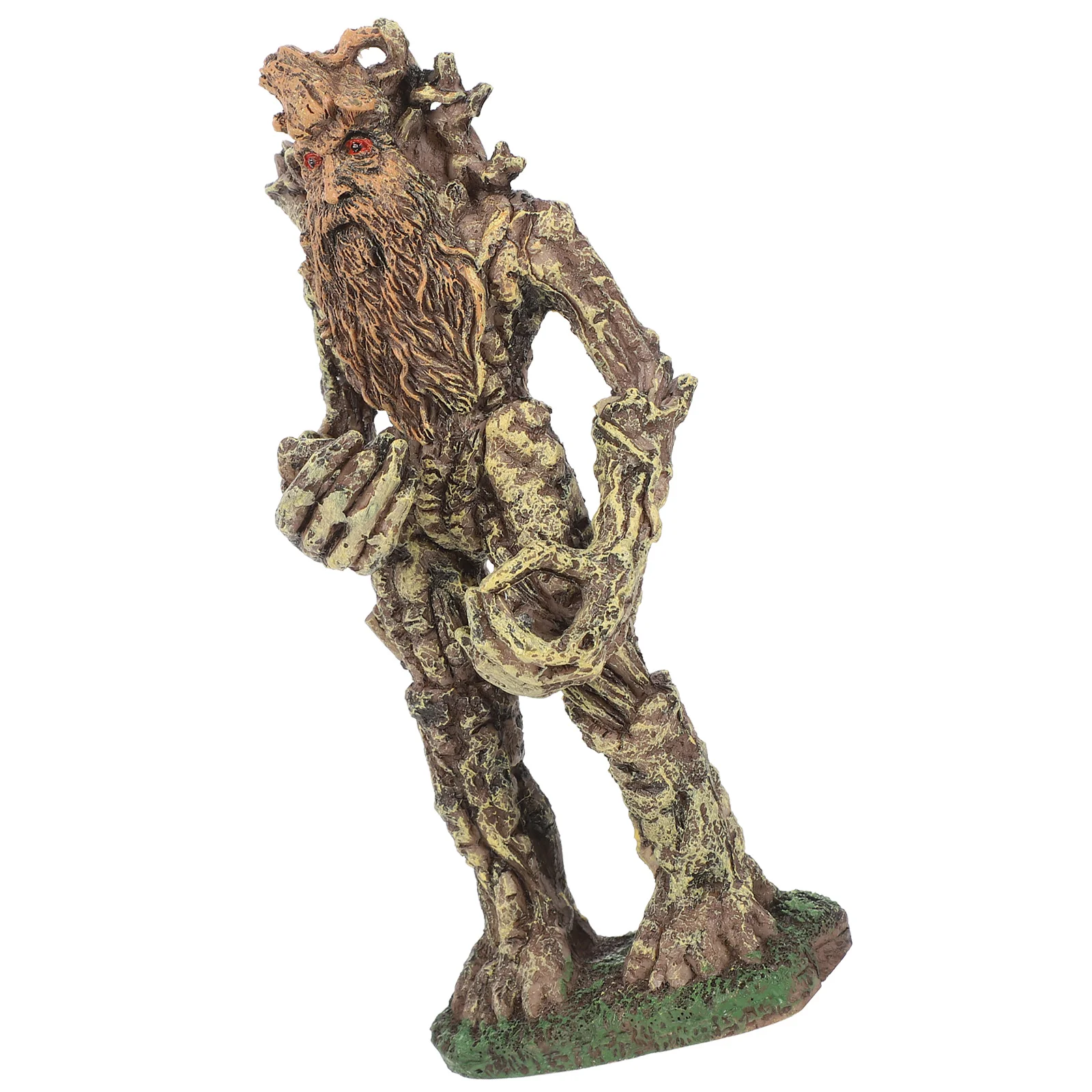 Aquarium Ornaments Fish Tank Treeman Figure Adornment Plant Statue Landscape Decor Bonsai