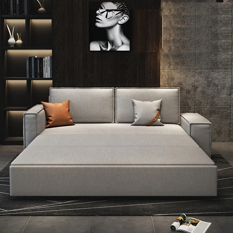 

New Design Disposal Namib Fabric Sofa Bed Metal Frame Portable Folding Bed Convertible Sofa