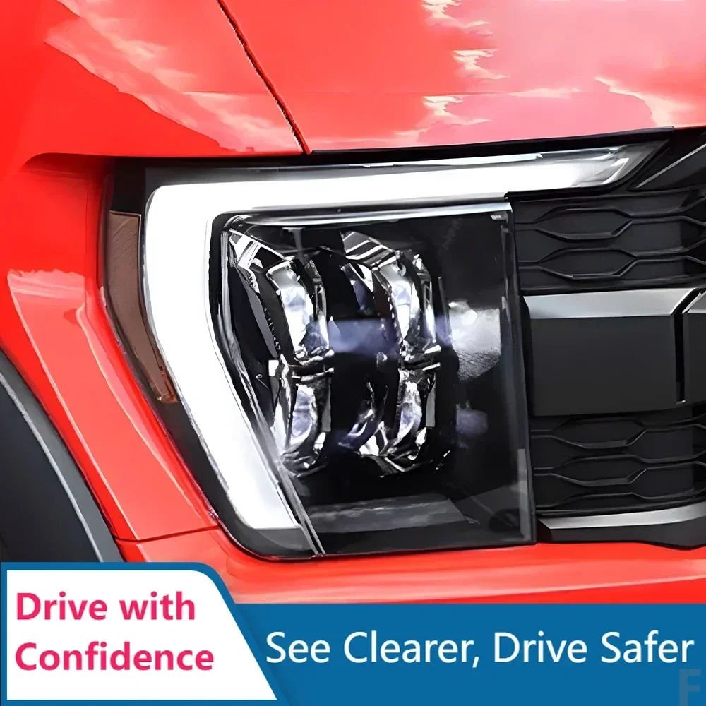 

Upgrade 4 Projector Lens Plug and Play Accessories Car Front Lamps For Ford Raptor F150 2021-2023 LED Auto Headlights Assembly