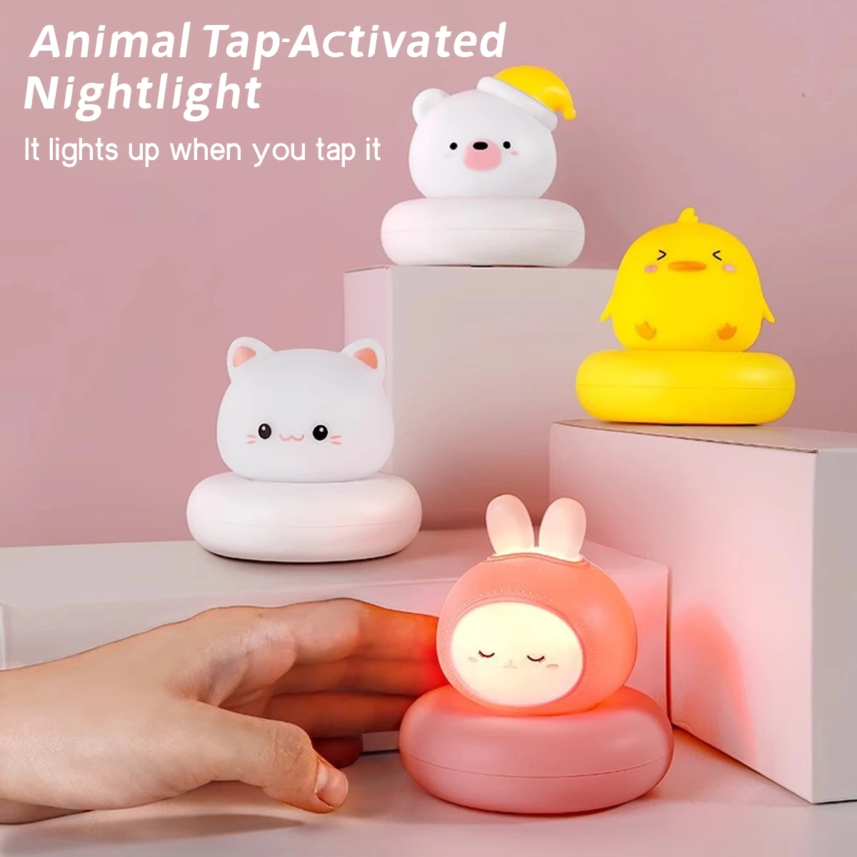 

Fun Children S LED Night Light Dimmable Touch Sensing Baby Room Sleeping Bedside Lamp Suitable for Nursery Room Decoration