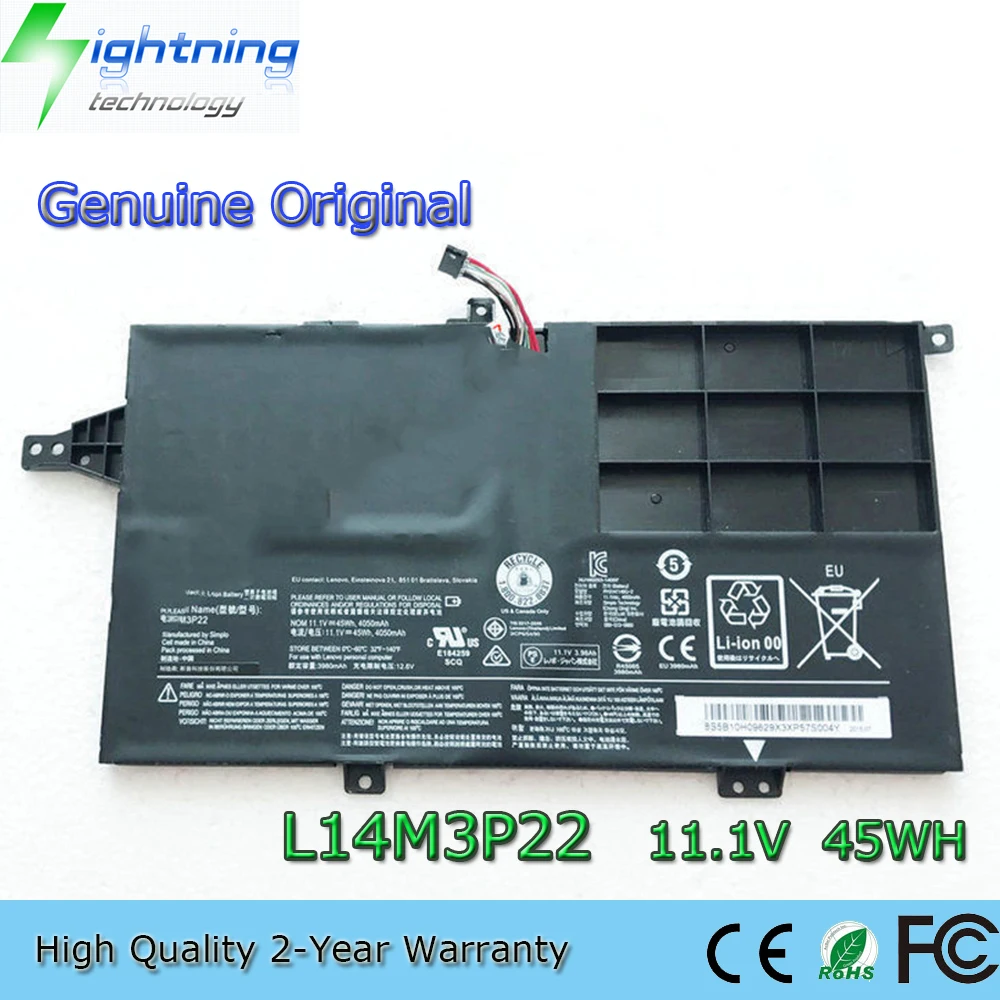 Brand New Genuine Original L14M3P22 11.1V 45Wh Laptop Battery for Lenovo K41-70 M41-70 Series