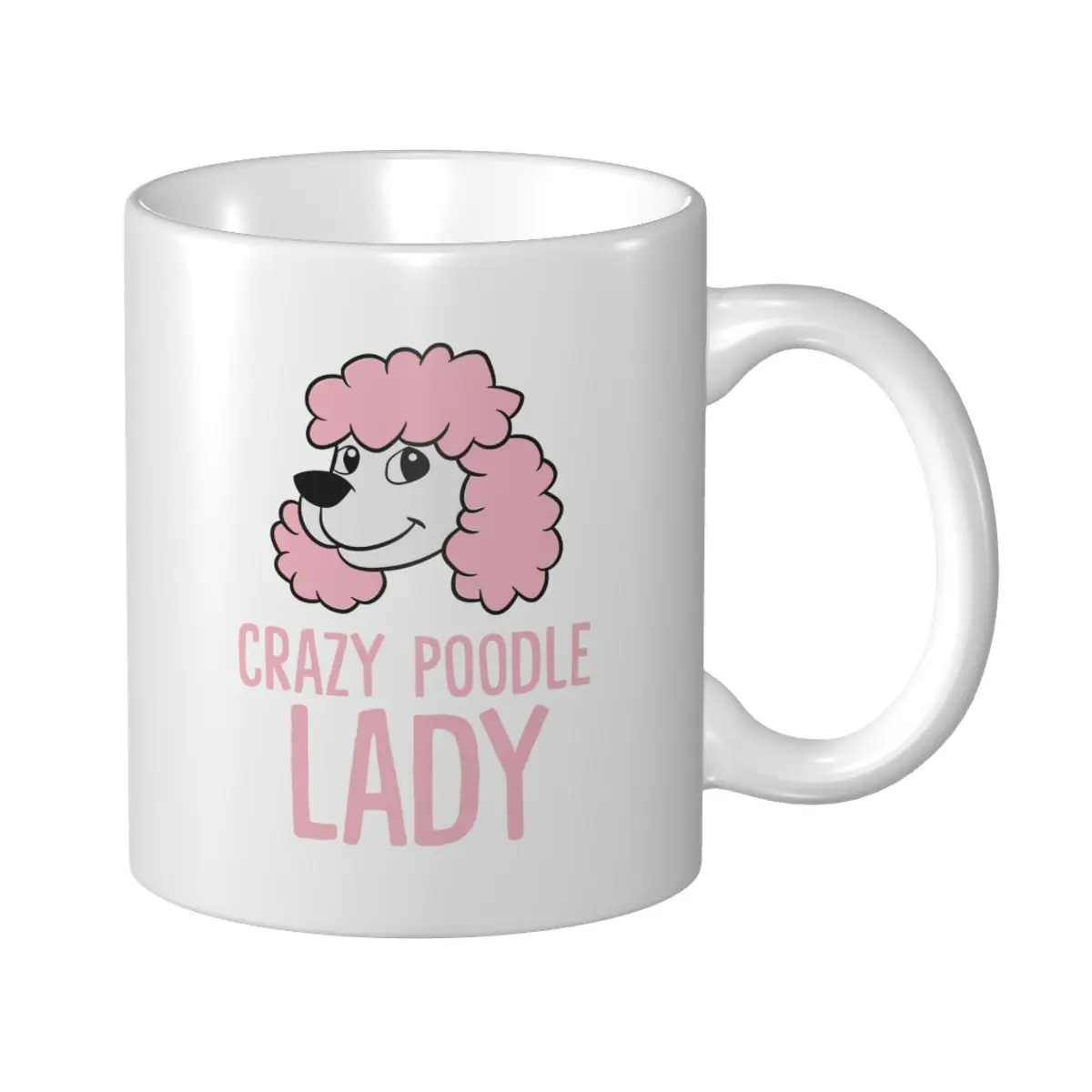 Mark Cup Mug Crazy Poodle Dog Lady Coffee Mugs Tea Milk Water Cup Travel Mugs For Office Home