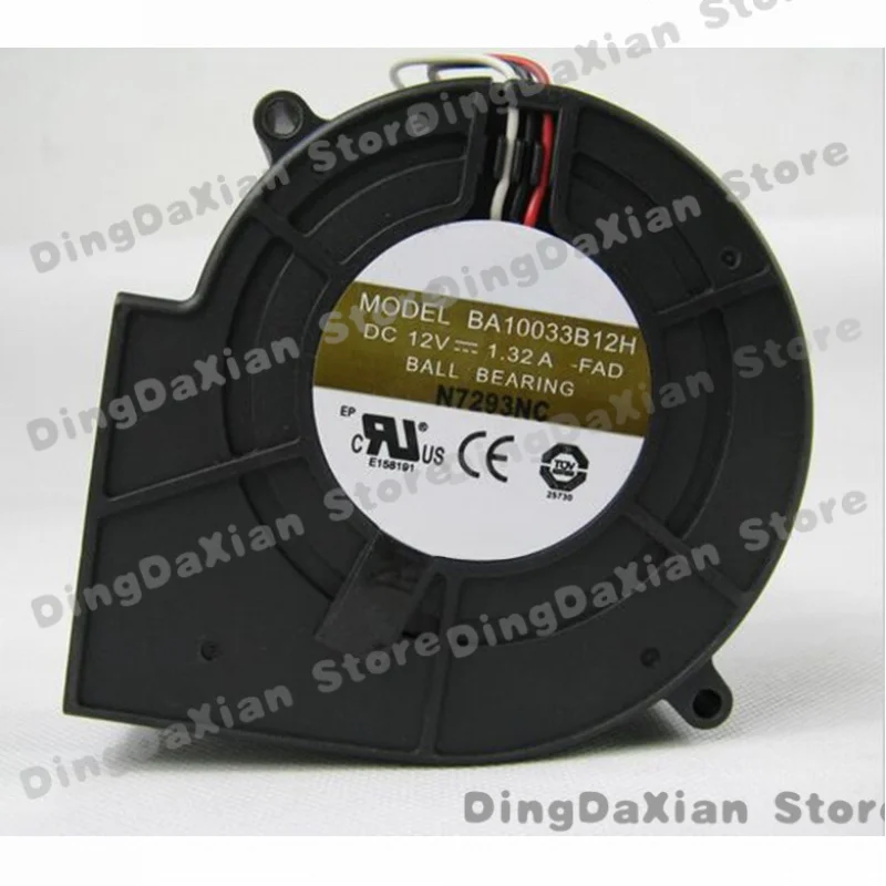D AVC BA10033B12H-FAD 12V 1.32A 3Pin Ball Bearing Blower Cooling Fan for Cisco