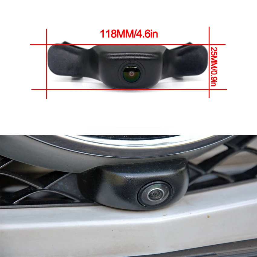 Car Front View Camera Fisheye Lens For Mercedes Benz GLC X253 C253 GlC250 GlC300 43 2016~2020 AHD Night Vision waterproof