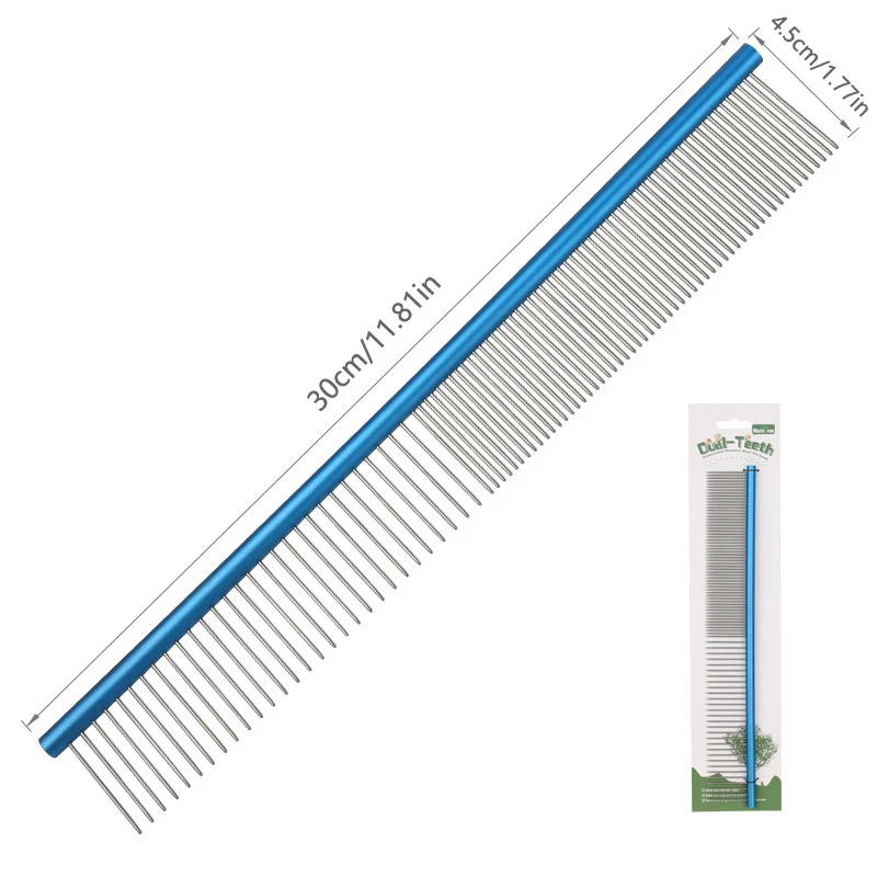 Professional Dog Grooming Comb Pet Hair Remover Dog Grooming Straight Pin Comb Removes Hairs Cat and Dogs Massage Combs