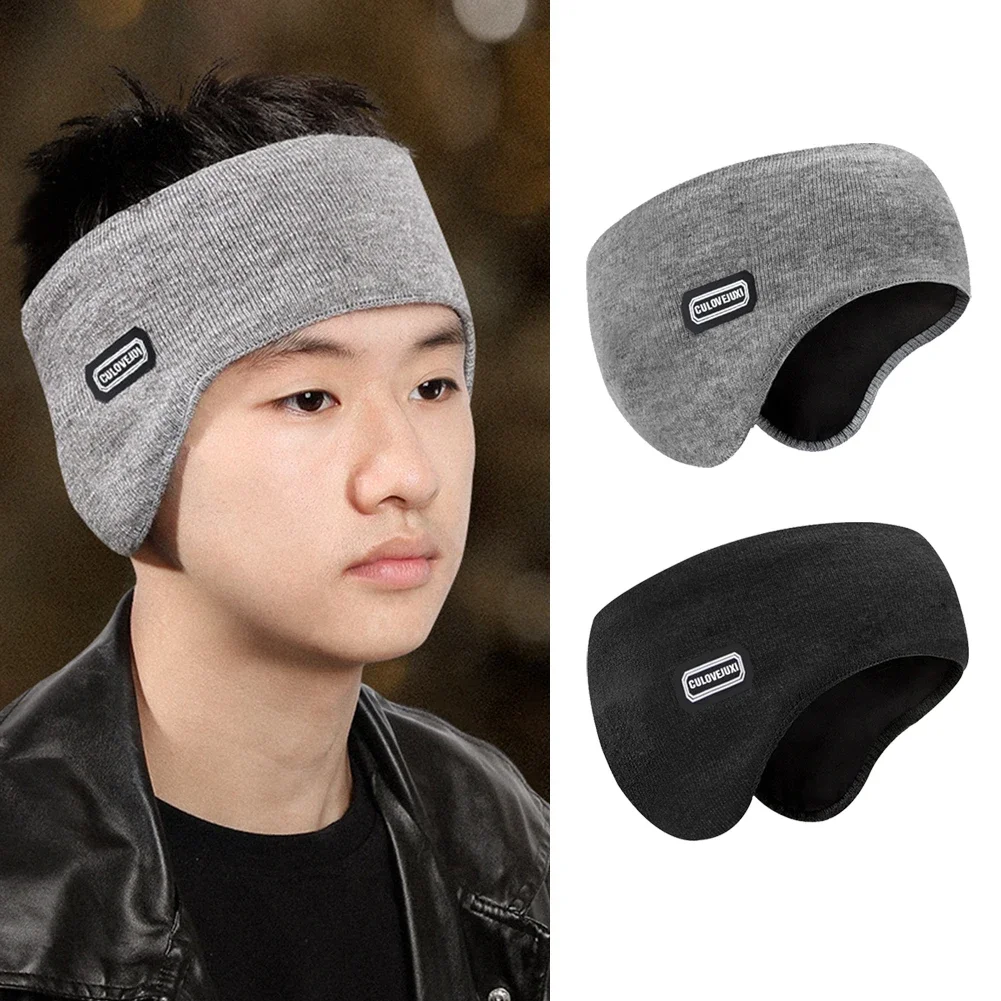 Moda unisex inverno morbido peluche paraorecchie solido caldo copriorecchie protezione per paraorecchie esterno per uomo donna