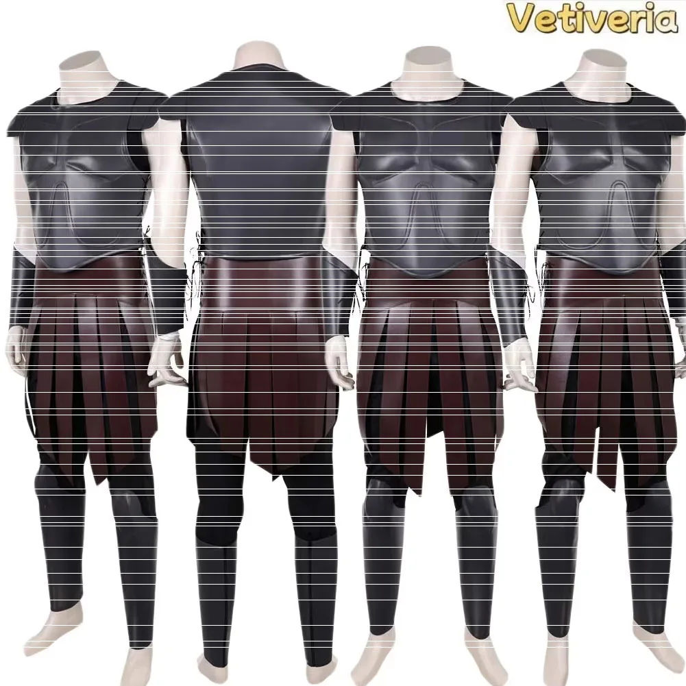 

Telemachus Cosplay Costume Movie Odyssey 2026 Fantasia Roleplay Vest Pants Wristbands Set Halloween Carnival Party Disguise Suit