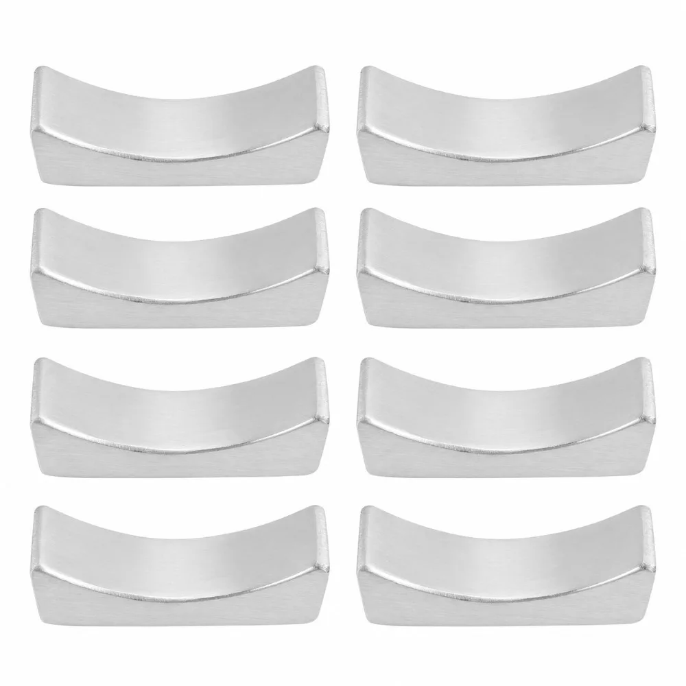 8PCS 304 Stainless Steel Chopstick Holders 2.28 * 0.71 * 0.75 inch Silver Tableware Stands Knife Fork Rests Dining Table