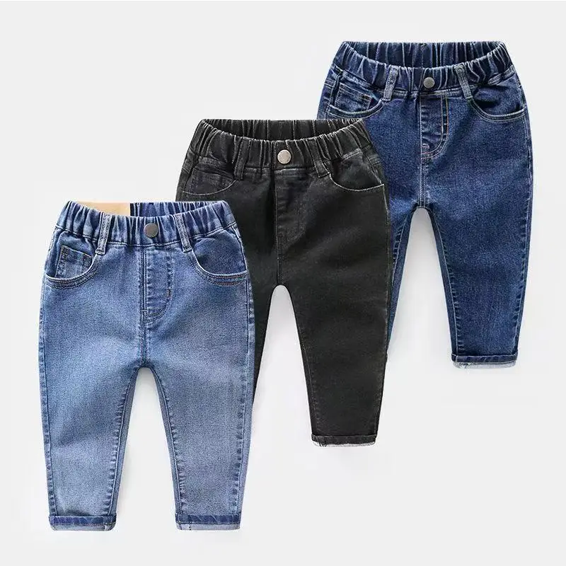 

Kids Boy Girl Jeans Spring and Autumn 2026 New Fashion Children's Clothing Boys' Casual Thin Pants 80-140CM