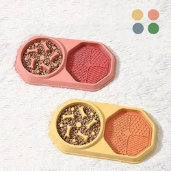 Dog Slow Feeder Bowl & Lick Mat Slow Feeder Non-chokingPet Bowl For Dog And Cat Anxiety Relief Slow Food Feeding PetSupply