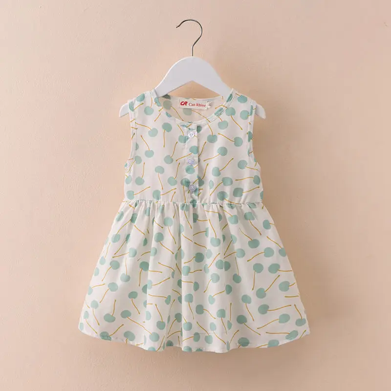 4- 5 years cotton dress aliexpress Summer Cotton Kids Dress 4-6Y A-Line Casual