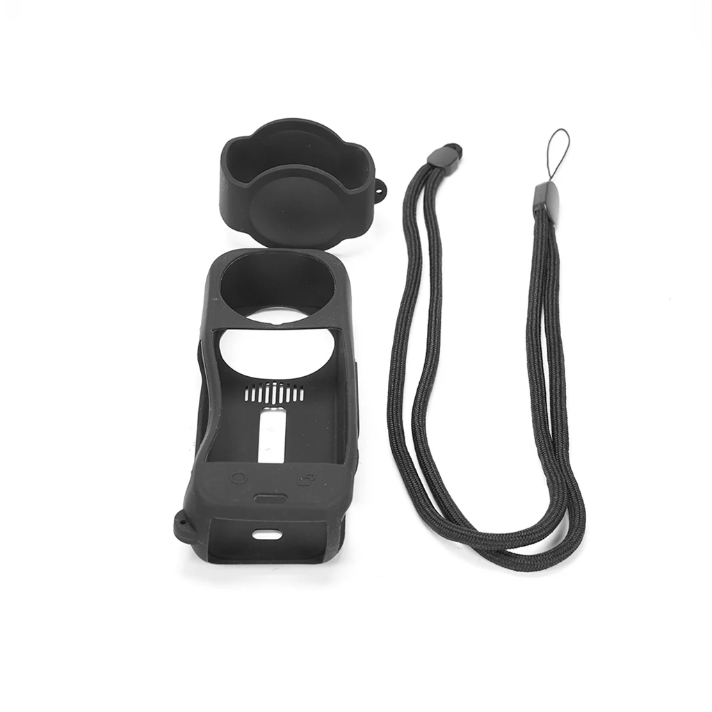 Leichtes Silikon-Schutzcover-Set für Insta360 X5 X4 Kameragehäuse, Objektivdeckel, Trageschlaufen, präzise Ausschnitte für vollen Zugriff – Detail 9