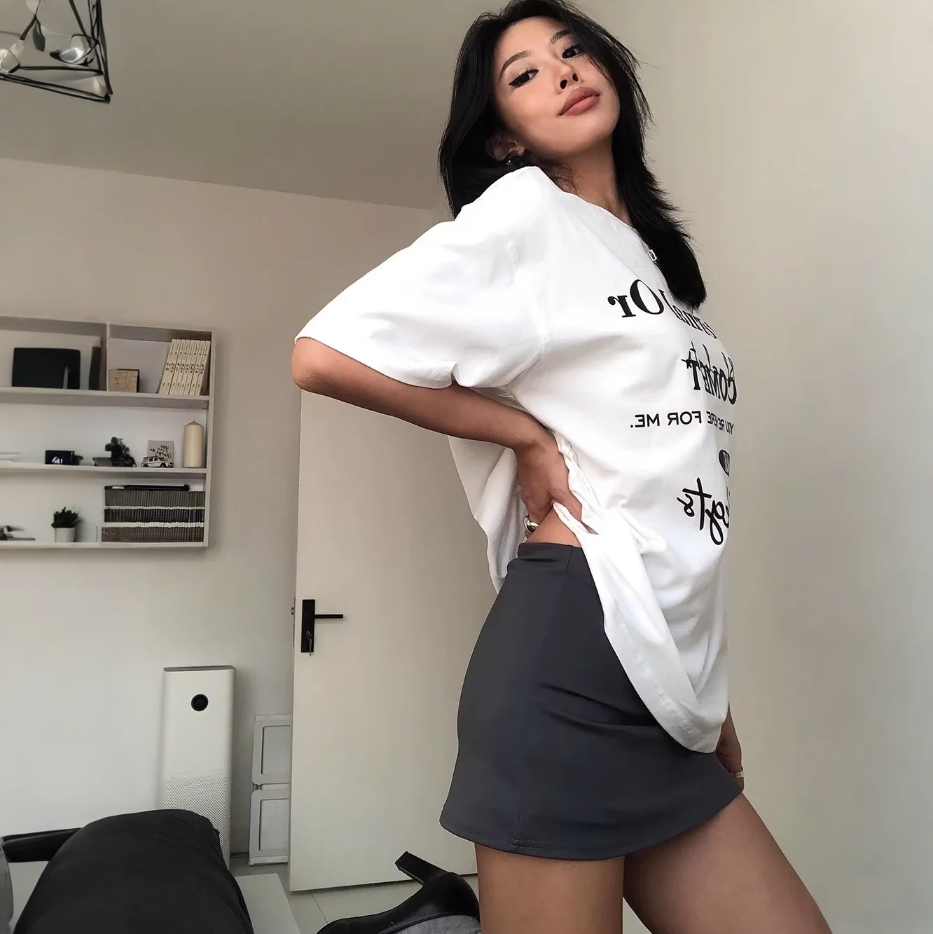 アメリカンスリムセクシーヒップスカート、弾性ローウエストスポーツショートスカート、ボトムスカート付きヨガファッションテープ