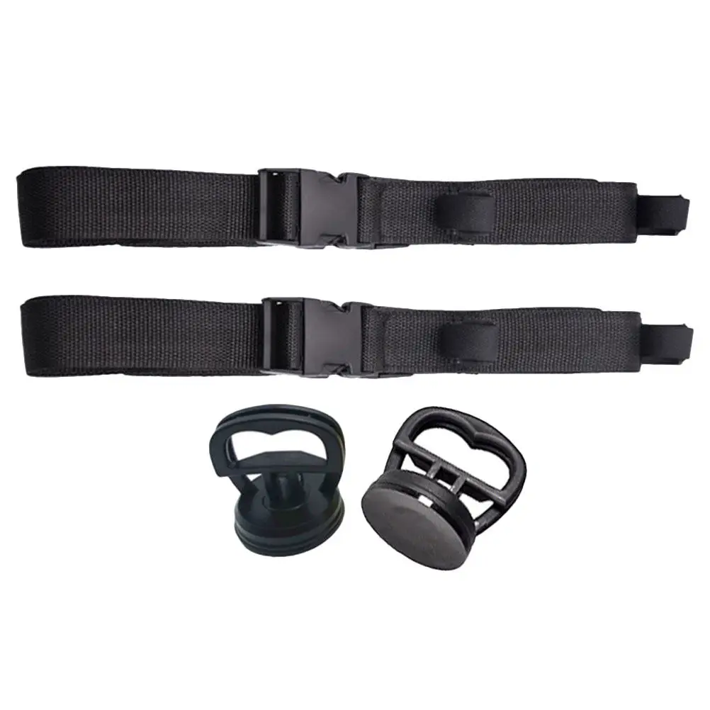 

Комплект автомобильных держателей для удочек с регулируемыми ремнями для хранения на крыше автомобиля - надежные крепления для транспортировки удилищ