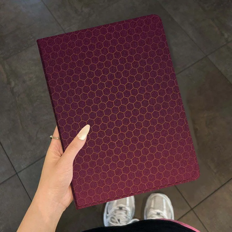 نمط بسيط من ألياف الكربون لجهاز iPad Pro Air Mini 2 3 4 5 6 7th 8th 9th 10th 11th 10.2 9.7 10.5 10.9 11 13 بوصة حافظة كمبيوتر لوحي