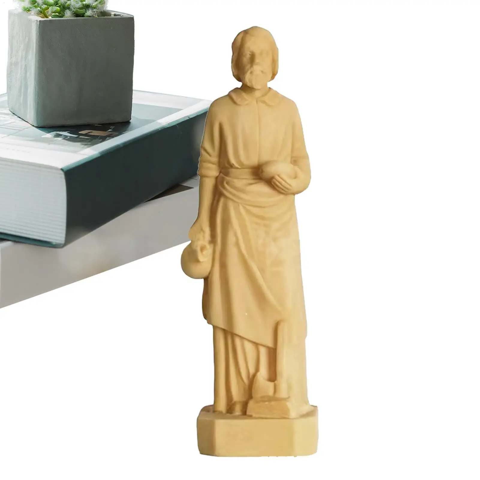 Estatua de San José para la venta, escultura artesanal de resina pintada a mano, figura de resina para decoración de la sala de estar.