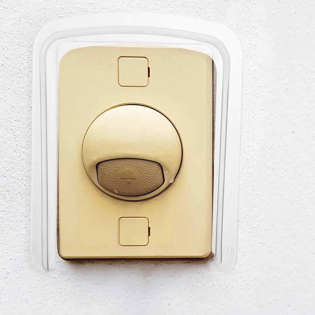 ฝาครอบกันฝนสำหรับกริ่งประตู 2 ชิ้น ป้องกันน้ำสำหรับเครื่องควบคุมกริ่งประตูและเครื่องควบคุมการเข้าออก