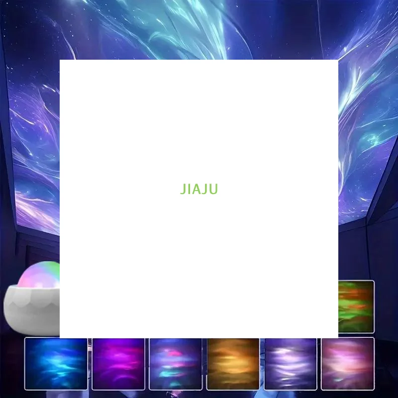 ~1 Set LED Galaxy Night Light LED Aurora Projector USB RGB 7 Modes 360° Rotating Night Sky Light With Remote For Home Decor