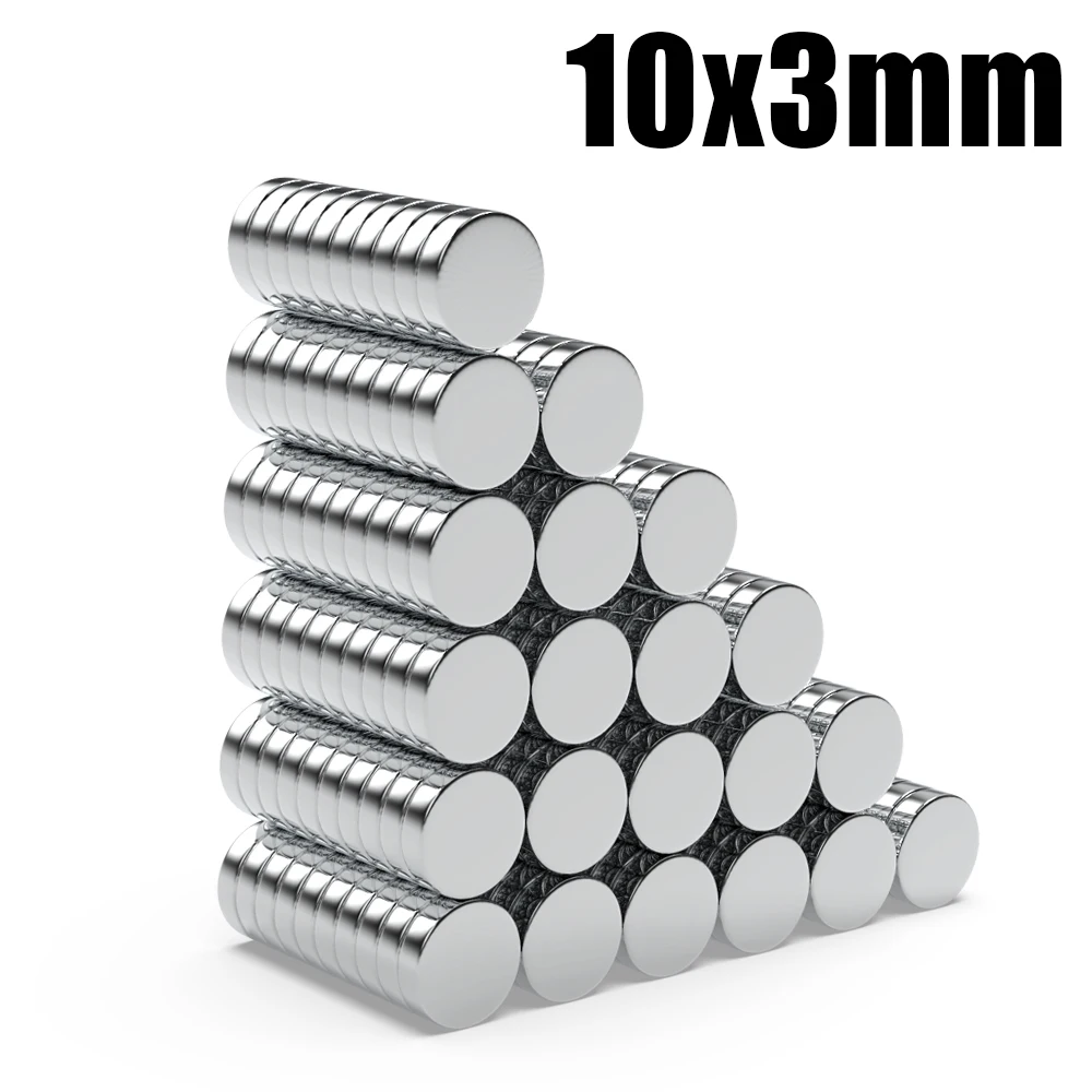 

10/20/50/100/200/500Pcs 10x3 Super Strong Magnet 10mm X 3mm Round Magnetic NdFeB Neodymium magnet N35 Powerful Disc imanes 10*3