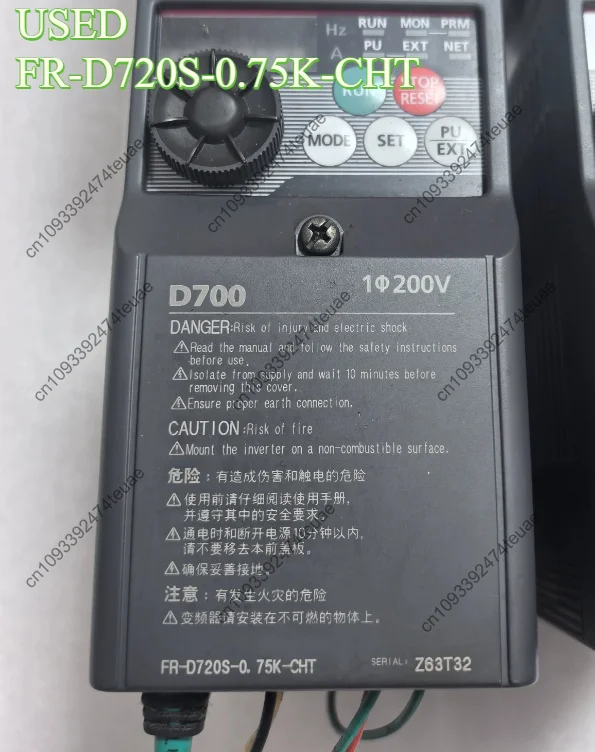 FR-D720S-0.75K-CHT, 0.75KW, single-phase 200-240V, D700 series, the inverter function is perfect, real picture shooting