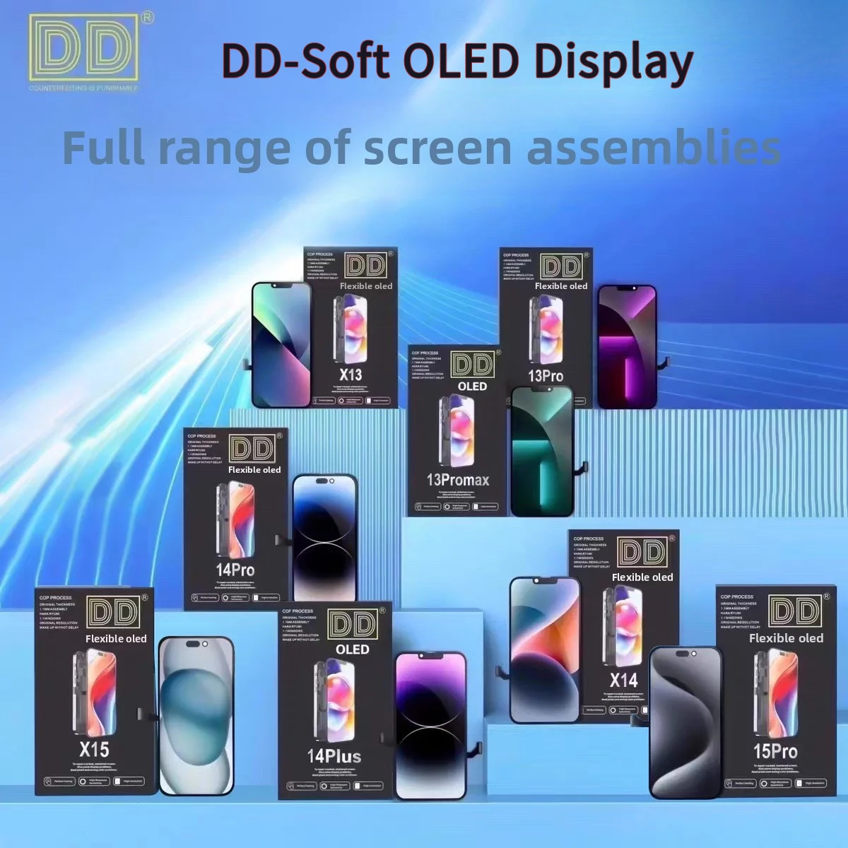 display-oled-lcd-100-morbido-del-marchio-dd-per-iphone-13-14-pro-15-pro-max-16-con-tecnologia-true-tone-e-schermo-3d-touch-per-la-sostituzione-dello-schermo-iphone-completo-di-strumenti
