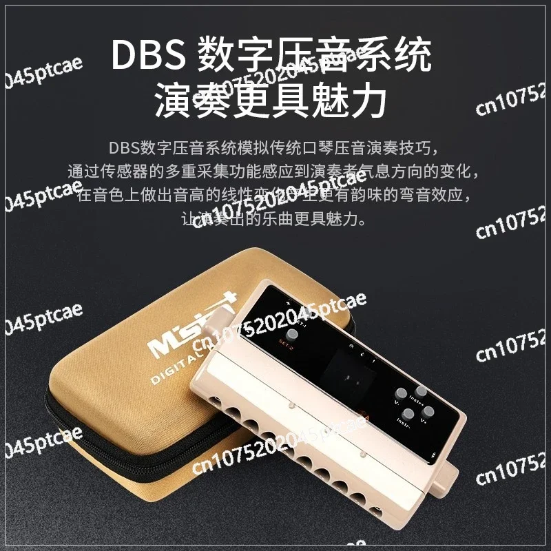 HM08S Electric Harmonica 8-hole  Mo zka   Musical Instrument with Built-in 72 Tones Portable Electronic Music Chromatic