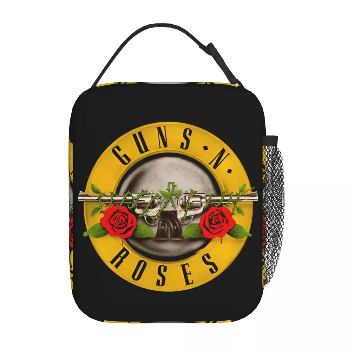 Guns-N-Roses-Logo Insulated Lunch Bag Cooler Lunch Container Large Lunch Box Tote Food Bag School Travel