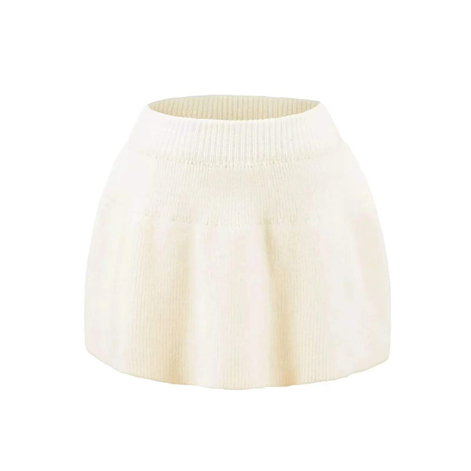 2025 Autumn New Sweet And Spicy Knitted Set Versatile College Style Age-Reducing Slimming High-Waisted A-Line Skirt Short 9ZEU