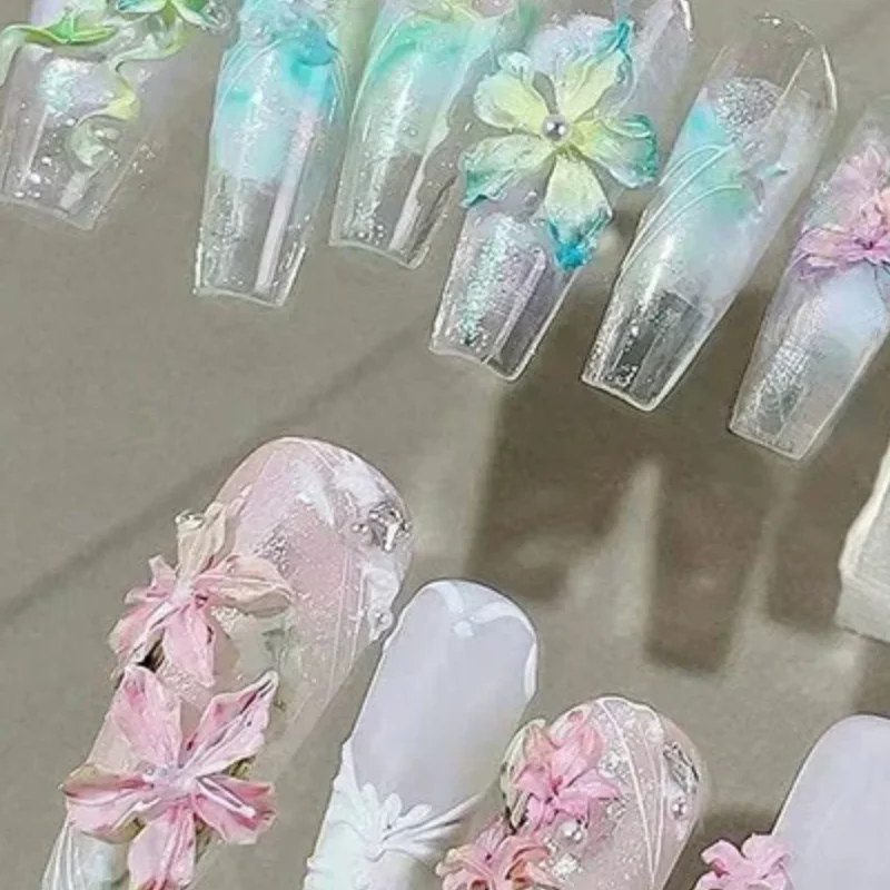 

3D форма, силиконовые украшения для дизайна ногтей, сделай сам, шаблоны цветочного дизайна, форма для ногтей, ювелирные изделия, прозрачная форма для ногтей, инструмент