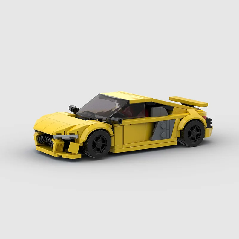 

Конструктор MOC R8 Super Sports Cars, наборы для самостоятельной сборки, подарки, игрушки для мальчиков, девочек и взрослых, 299 деталей