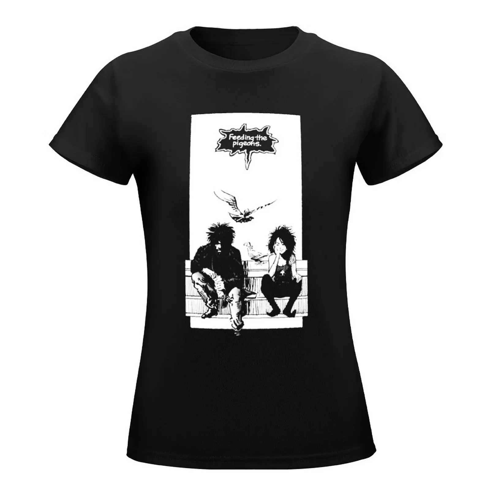 Feeding the Pigeons (white) T-Shirt new edition blacks Women t-shirts