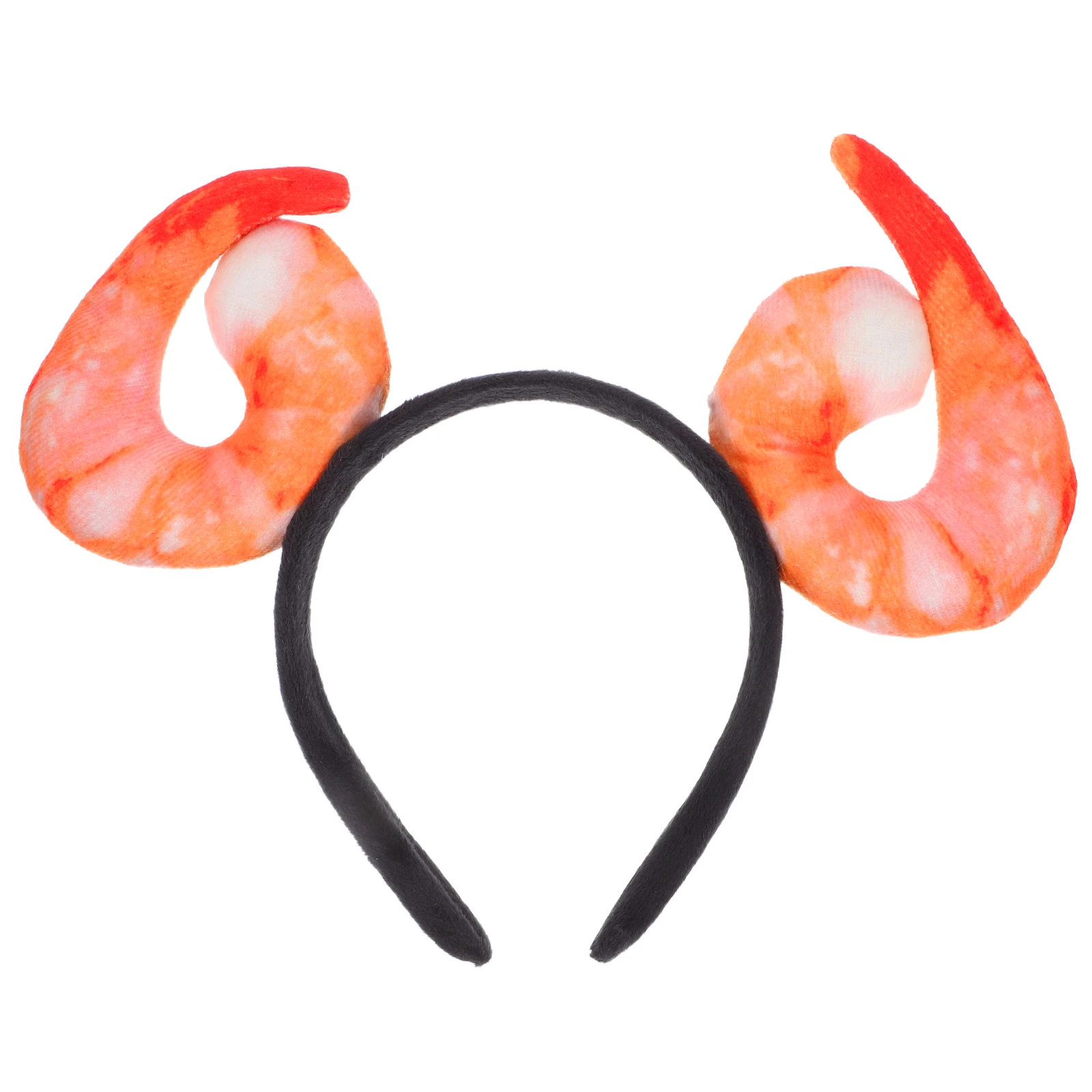 

Creative Hair Accessories Shrimp Headb Novelty Costume Party Food Hoop Realistic Decorative Simulated Shrimp Hairpiece Unique