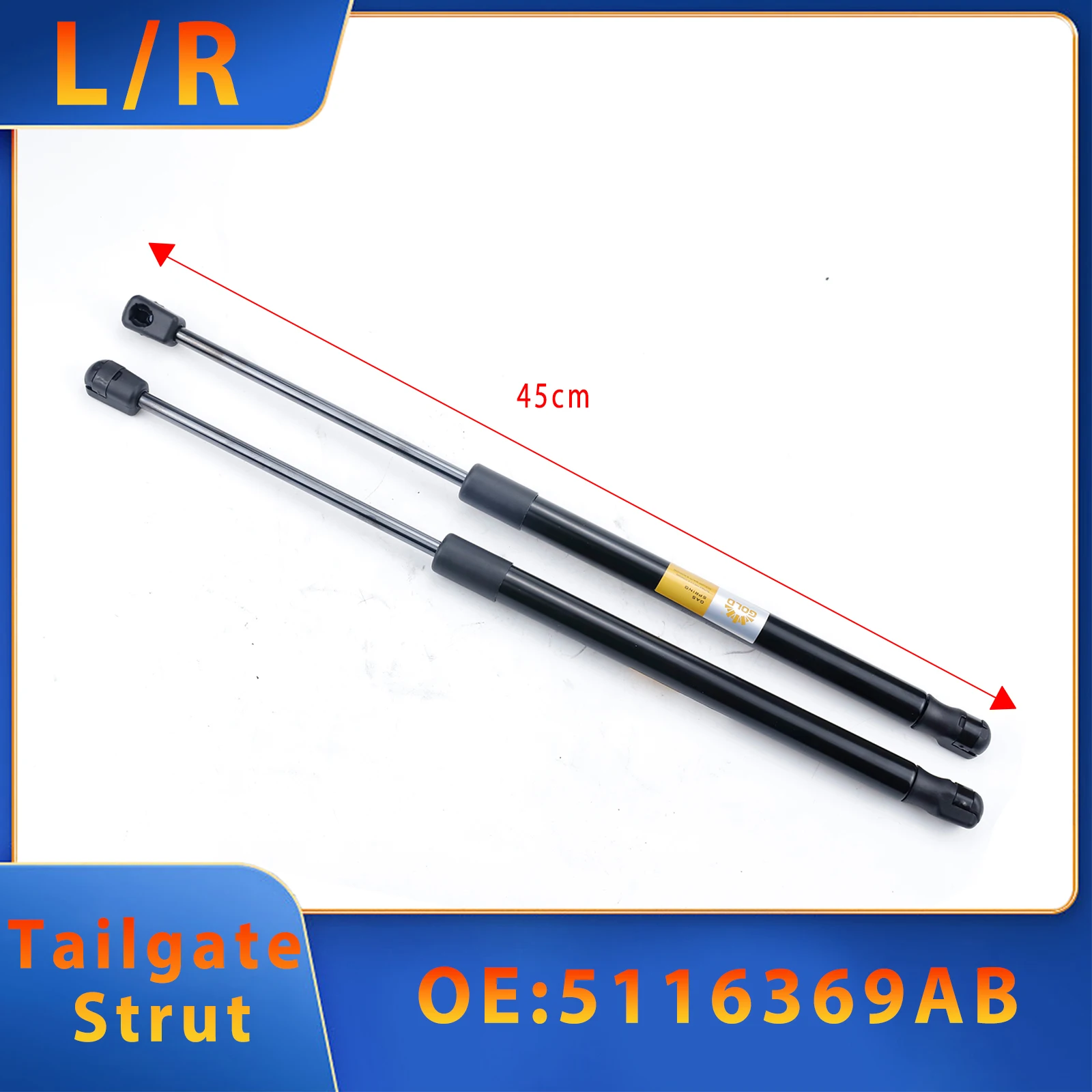 

2PCS Tailgate Gas Spring Strut For JEEP PATRIOT MK74 2007-2013 2.0L 2.4L 5116369AB High-Quality Car Accessories