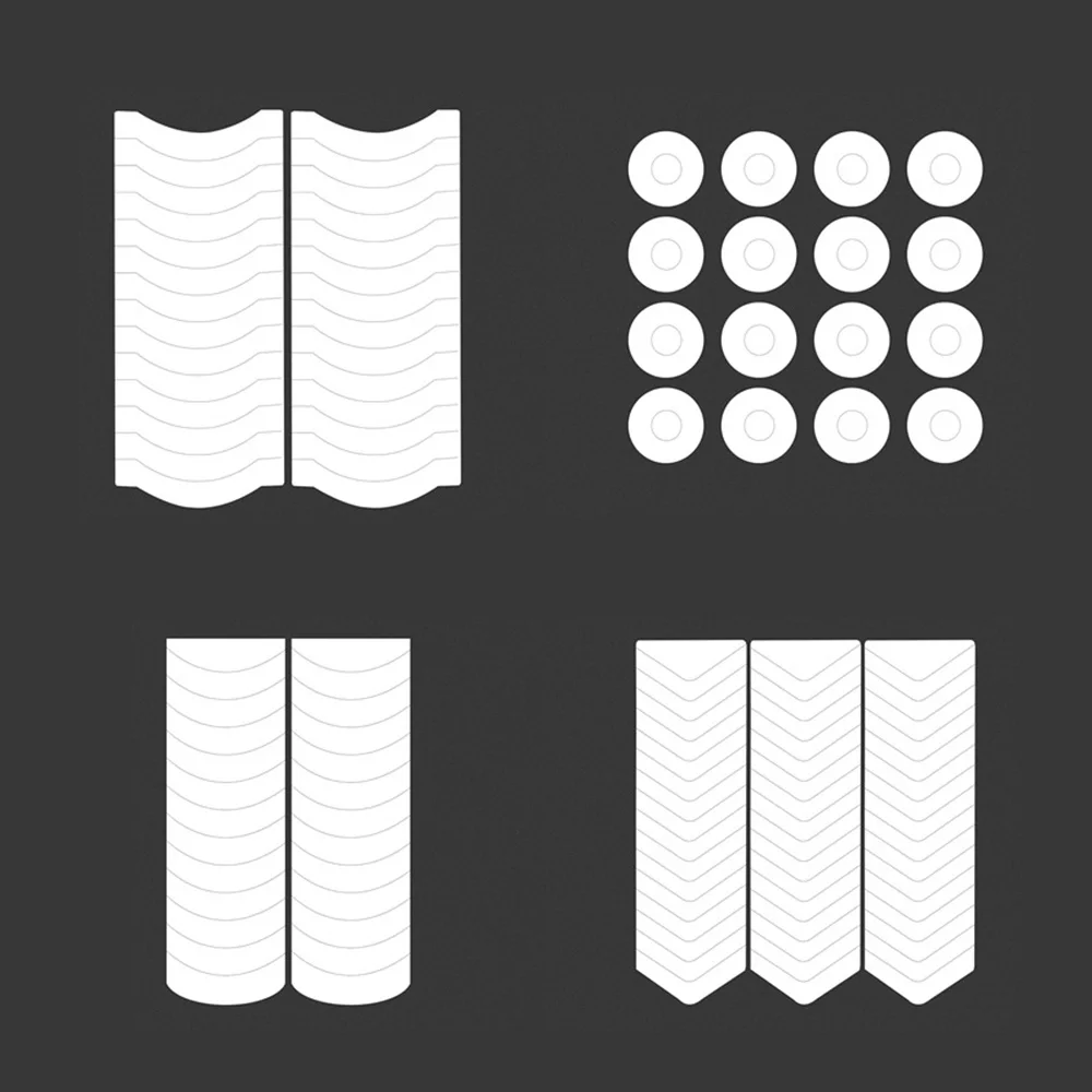 Autocollant de bande pour pointes d'art d'ongle, 18 feuilles d'autocollants pour ongles français, autocollants de manucure auto-adhésifs pour ongles, autocollants à franges incurvées