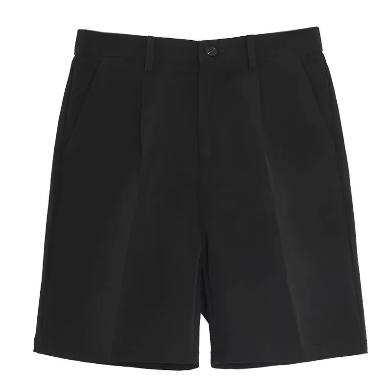 Summer Thin Casual Shorts for Men, Trendy Slim-Fit Pants, Loose Straight-Leg Suit Mid-Length Versatile Stylish Five-Point Shorts