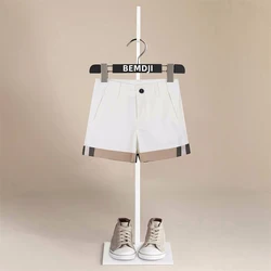 Lassic Fashion Korean Style Boys Shorts Cotton Summer Shorts for Baby Boys Thin White Black Toddler Shorts Pants Casual Clothes