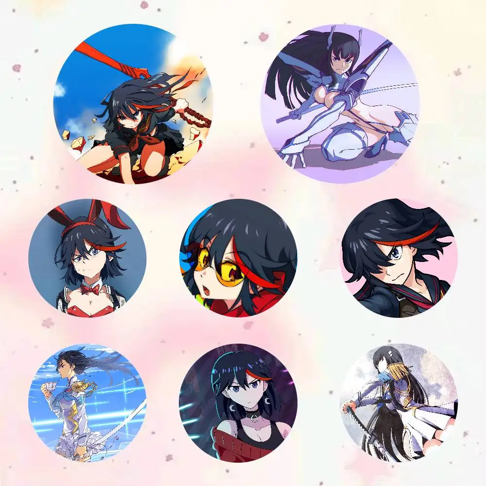 Anime KILL La KILL 32/44/58MM Customizable Button Pins Cute Funny Creative Badge Jewelry Decor Gifts For Friends