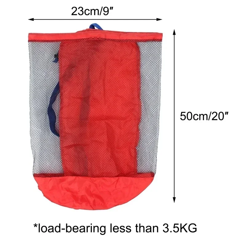 1 pc Strand tasche faltbare tragbare Mesh-Badet asche für Kinder Strand Spielzeug körbe Aufbewahrung tasche Outdoor Schwimmen wasserdichte Taschen