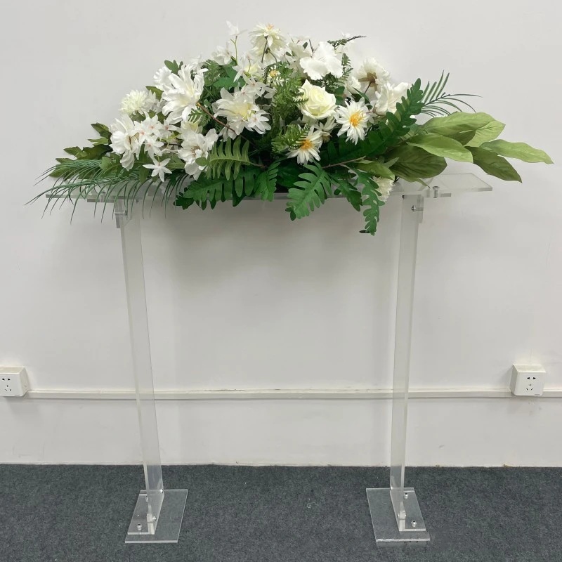 

4 PCS Flower Rack Wedding Table Centerpiece 39 Inches Tall Acrylic Road Lead Cake Stand Event Party Decoration