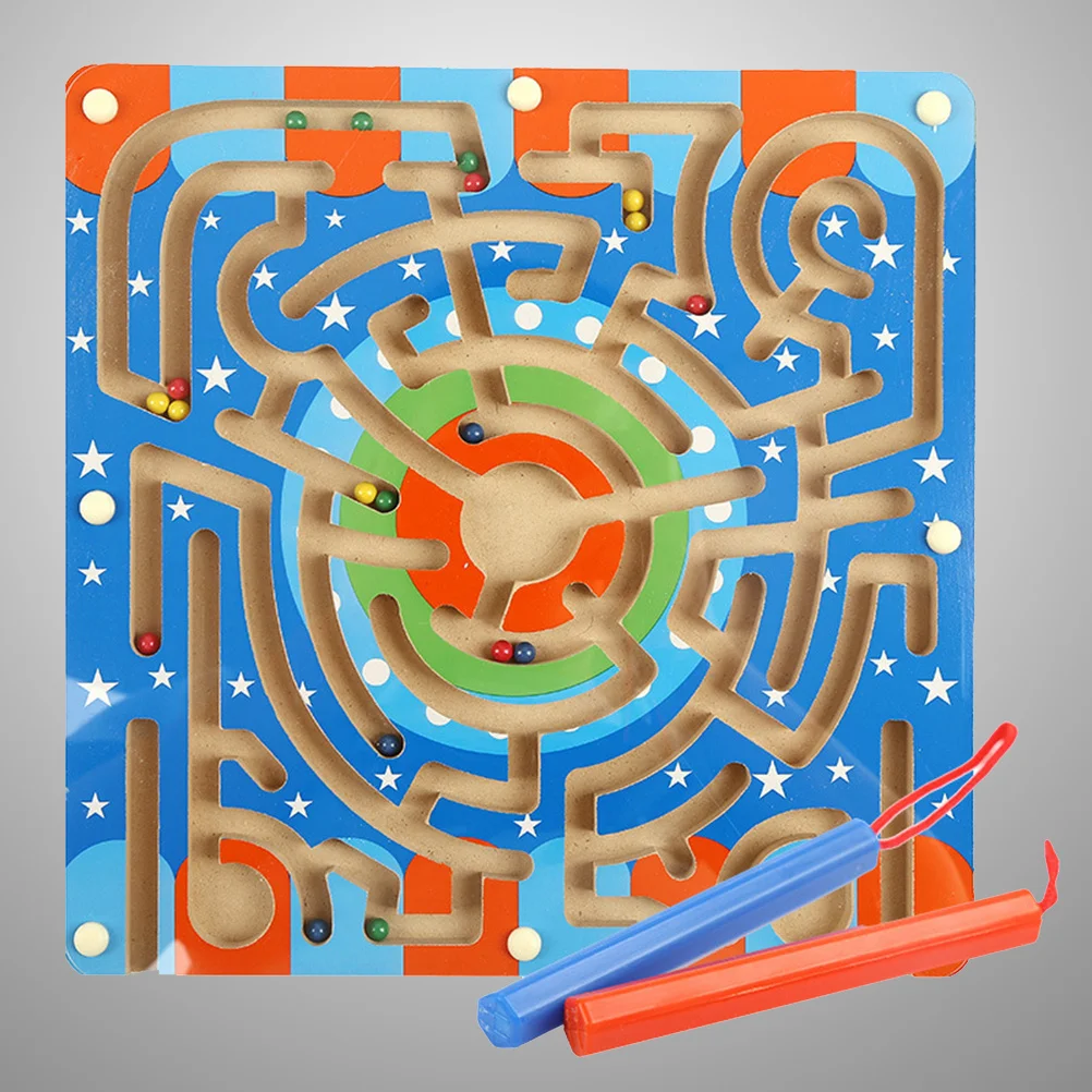 Labirinto di legno Puzzle Gioco da tavolo per bambini Attività di apprendimento educativo Montessori Gioco di rompicapo logico per correre palla per bambini