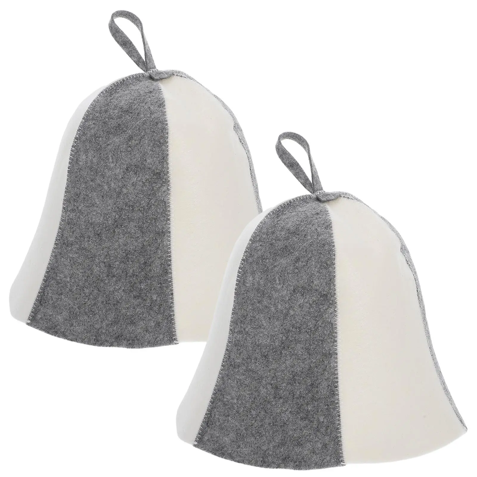 2 Pcs Shower Caps for Women Reusable Felt Sauna Hat Hats Water Absorption Bath Towel Breathable Swim