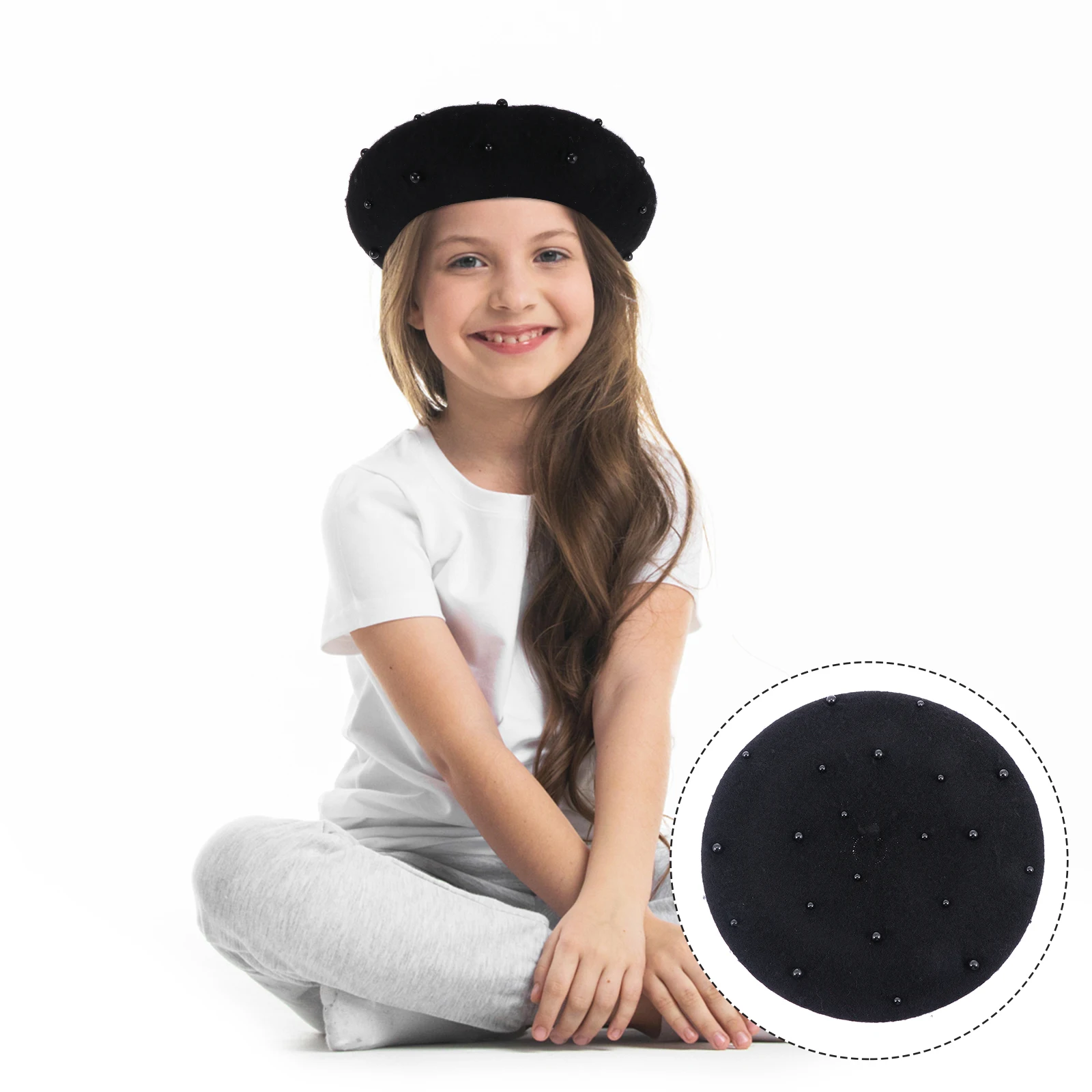 

Children Beret Girl Hats Kids Casual Hat Toddler Autumn Winter Cap Polyester Baby Bonnet Child Outdoor Travel Hat Girls