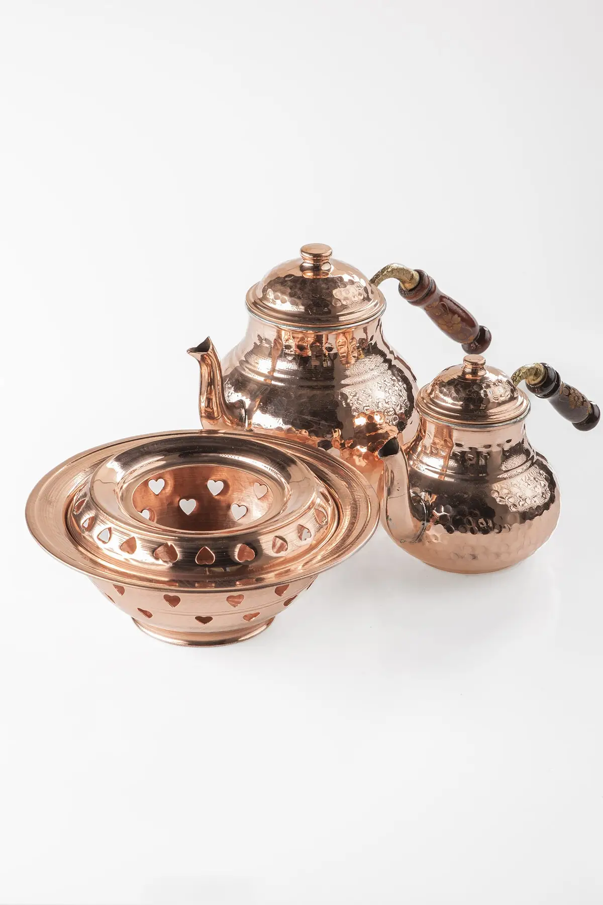 

DOLBOVI Dmt Gaziantep copper Tea pot set and balcony set complete hand tattoo Cooper Tea Pots Handmade